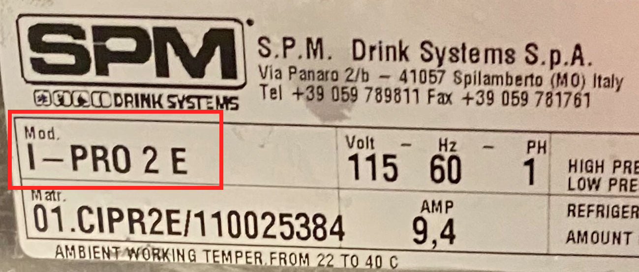 SPM-Crathco I-Pro 2 E Touch Pad with Control Panel