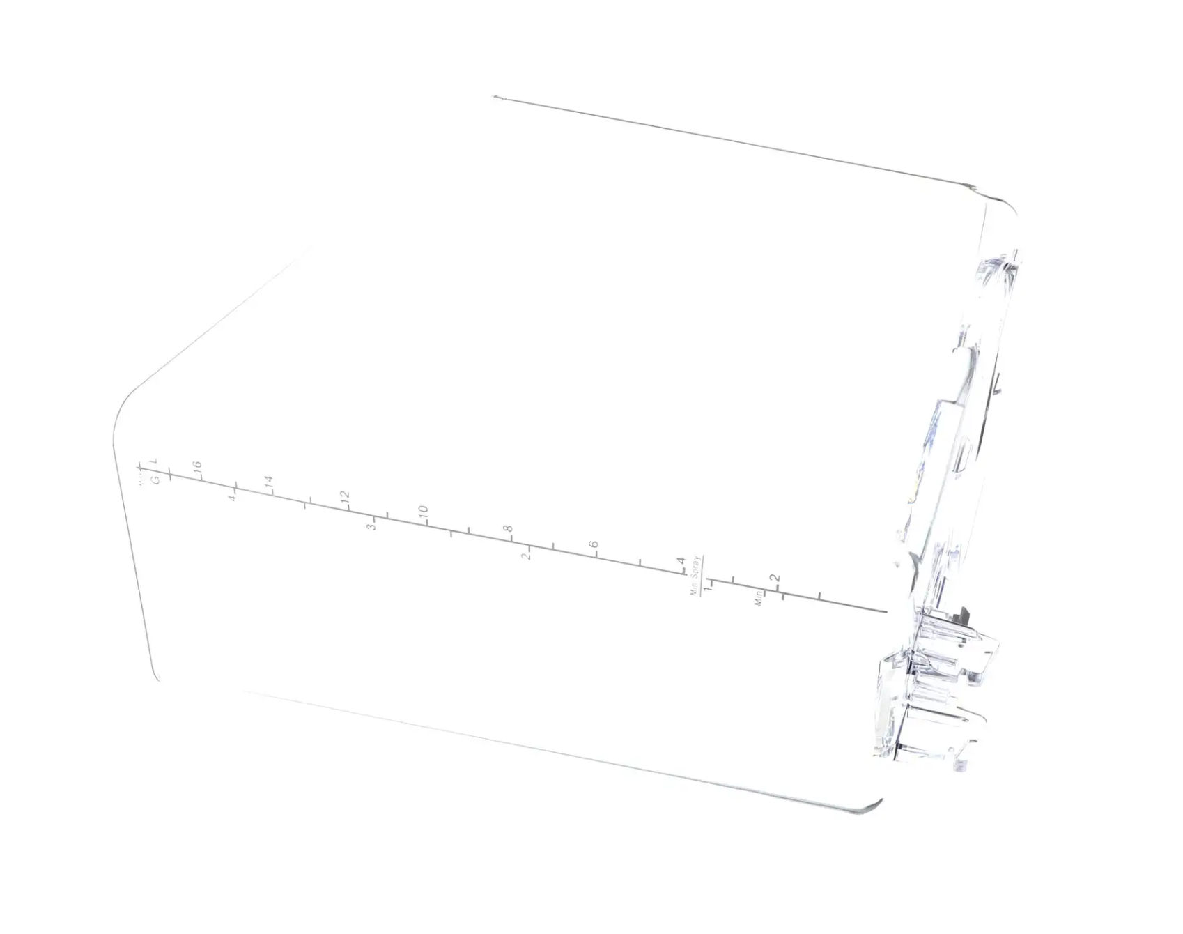 CRATHCO CS-3L-16 Clear Bowl, 18 Liter Capacity, Tall