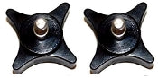 SPM Bowl Securing Knobs, Black, 2 Pieces